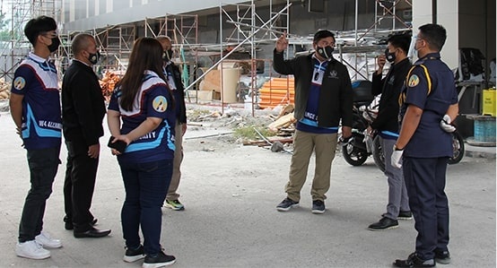 ASG inspection of security personnel on post